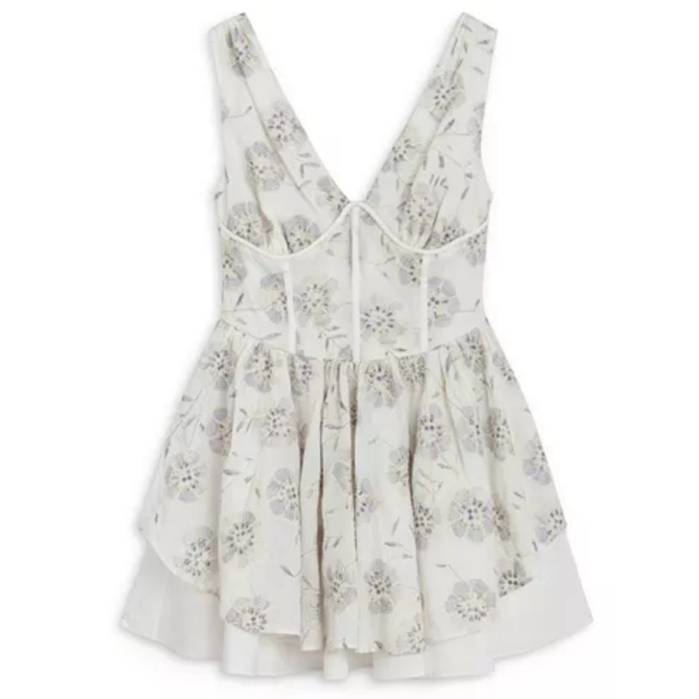 Nocturne Women's Corset Look Broderie Mini Dress